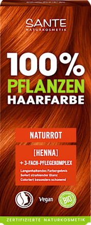 Pflanzenhaarfarbe Naturrot Santé