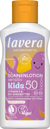Sonnenlotion Kids Sensitiv LSF 50 lavera NATURKOSMETIK