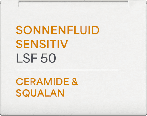 Sonnenfluid Sensitiv Gesicht & Dekolleté LSF 50 lavera NATURKOSMETIK