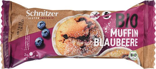 Bio brezglutenski muffin borovnica Schnitzer