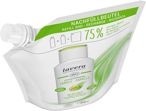 Pflegeshampoo Familie Nachfüllbeutel lavera NATURKOSMETIK