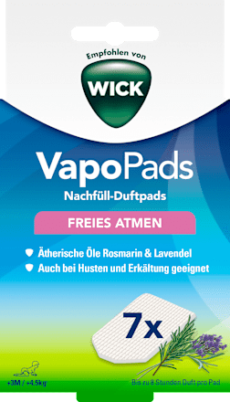 Baby VapoPads Nachfüll-Duftpads Rosmarin & Lavendelduft WICK