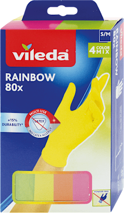 Guanti monouso rainbow taglia S/M vileda
