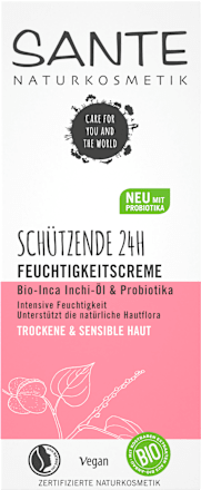 Gesichtscreme Schützende Feuchtigkeit Bio-Inca-Inchi-Öl & Probiotika Santé naturally.