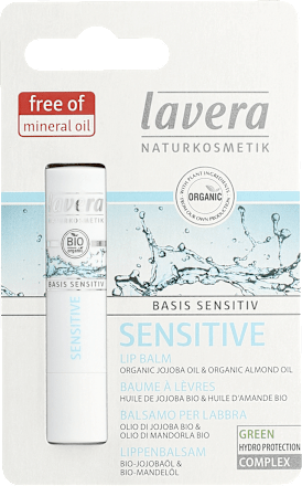 Balsam de buze cu jojoba și migdale Basis Sensitiv lavera NATURKOSMETIK