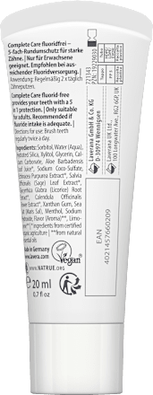 Zahnpasta Complete Care fluoridfrei, Reisegröße lavera NATURKOSMETIK