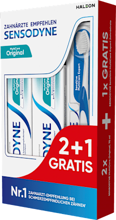 Zahnpasta Set MultiCare Original + Zahnbürste Sensodyne