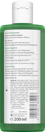Gesichtswasser klärend Pure Beauty lavera NATURKOSMETIK