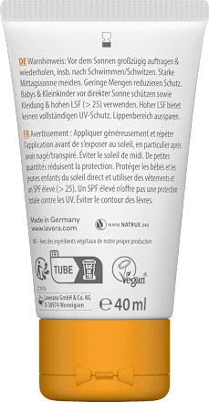 Sonnenfluid Sensitiv Gesicht & Dekolleté LSF 50 lavera NATURKOSMETIK