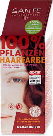 100 % Pflanzenhaarfarbe - Mahagonirot Santé
