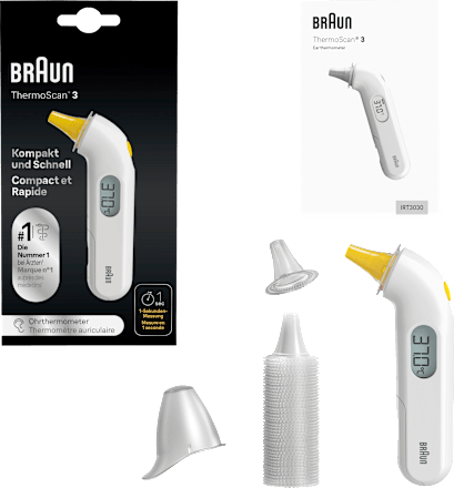 ThermoScan 3 1-Sekunden-Ohrthermometer Braun