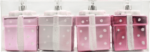 Baumschmuck Geschenke metallic pink-rosa-weiß keine Marke