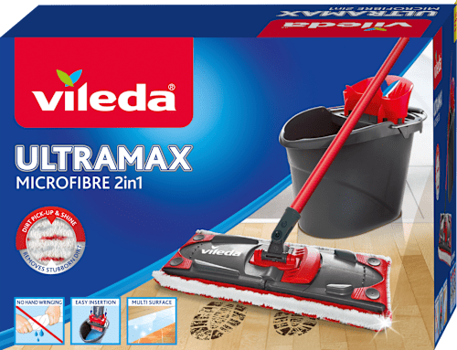 Zestaw mop płaski+wkład+wiadro Ultramax Box Vileda