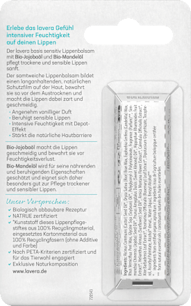 Lippenbalsam Basis Sensitiv lavera NATURKOSMETIK