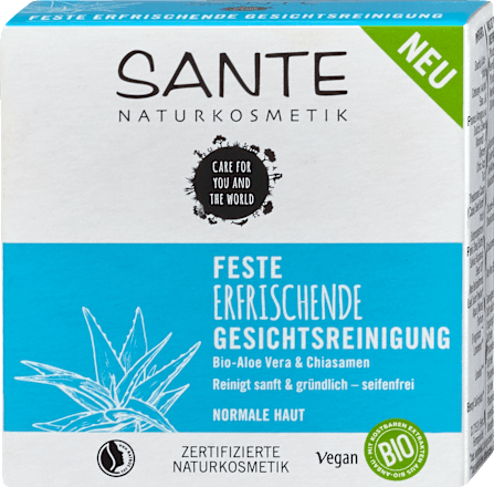 Feste erfrischende Gesichtsreinigung Santé naturally.