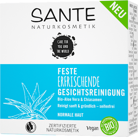 Feste erfrischende Gesichtsreinigung Santé naturally.