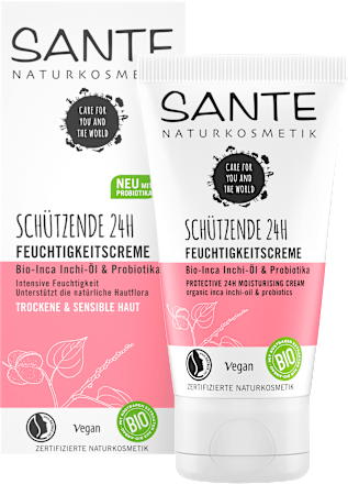Gesichtscreme Schützende Feuchtigkeit Bio-Inca-Inchi-Öl & Probiotika Santé naturally.
