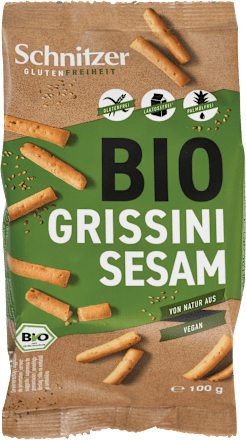 Bio brezglutenski grissini s sezamom Schnitzer