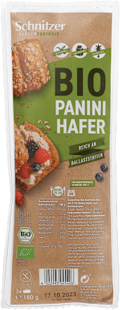 Kruh bio Panini pecivo zob Schnitzer