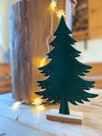 Filzaufsteller, Baum, grün Dekorieren & Einrichten