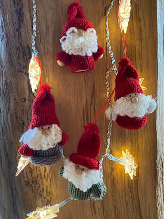 Strickfigur, Weihnachtsmann Dekorieren & Einrichten