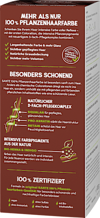 Pflanzenhaarfarbe Schokobraun SANTE NATURKOSMETIK