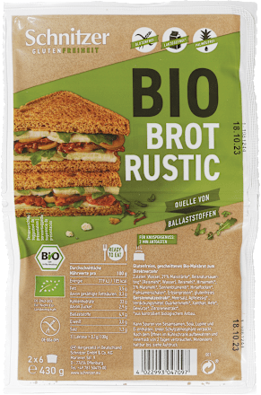 Bio temni brezglutenski kruh Bread 'n Toast dark  Schnitzer