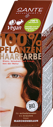 100% rastlinska barva za lase Kostanjevo rjava Santé