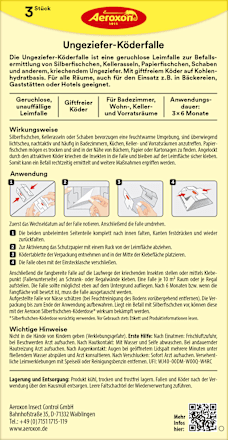 Ungeziefer Köderfalle Aeroxon