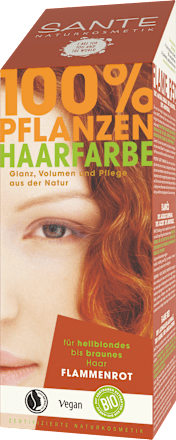 Pflanzenhaarfarbe Flammenrot Santé