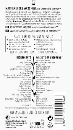 Waschgel Mattierend Bio-Grapefruit & Evermat Santé naturally.