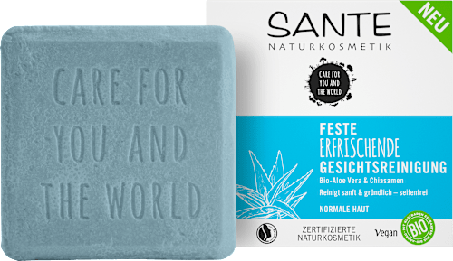 Feste Gesichtsreinigung erfrischend  Santé naturally.