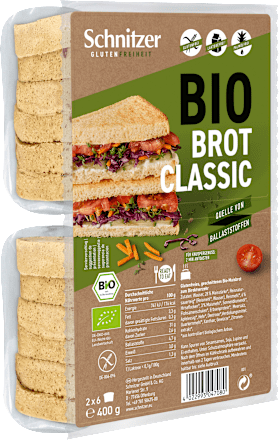 Kruh bio Classic bez glutena  Schnitzer