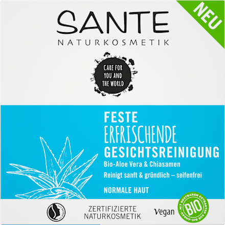 Feste Gesichtsreinigung erfrischend  SANTE NATURKOSMETIK