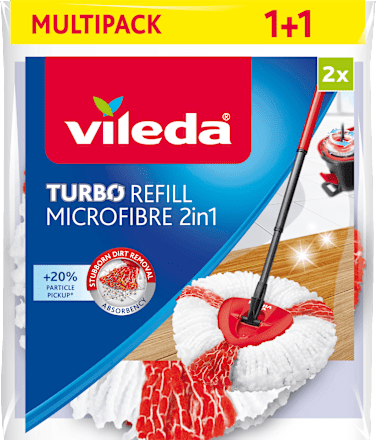 Wischsystem Turbo 2in1 Easy Wring & Clean Ersatzkopf Doppelpack Vileda