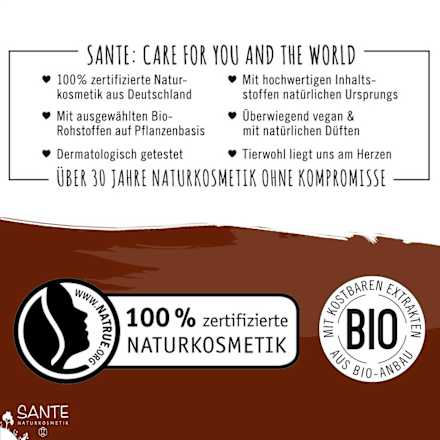 Pflanzenhaarfarbe Maronenbraun SANTE NATURKOSMETIK