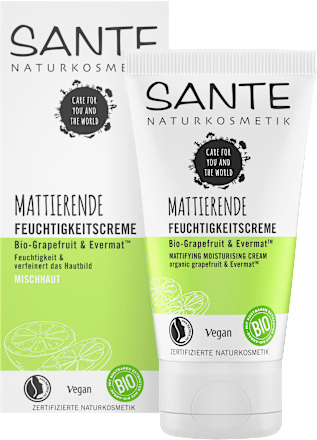 Gesichtscreme Mattierend Bio-Grapefruit & Evermat SANTE NATURKOSMETIK