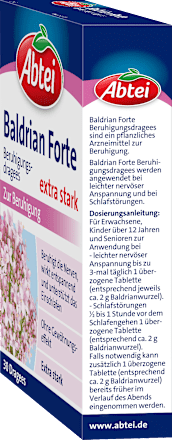 Baldrian Forte Beruhigungsdragees Abtei