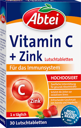 Vitamin C + Zink Lutschtabletten Abtei