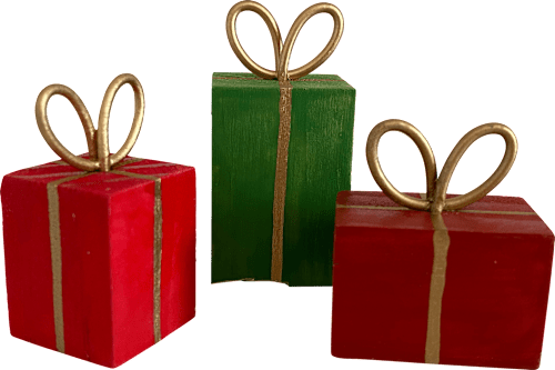 Holzgeschenke, rot/grün Dekorieren & Einrichten