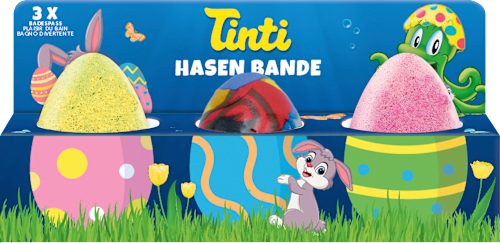 Geschenkset Kinder Badezusatz Hasenbande 3tlg Tinti