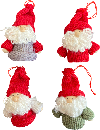 Strickfigur, Weihnachtsmann Dekorieren & Einrichten