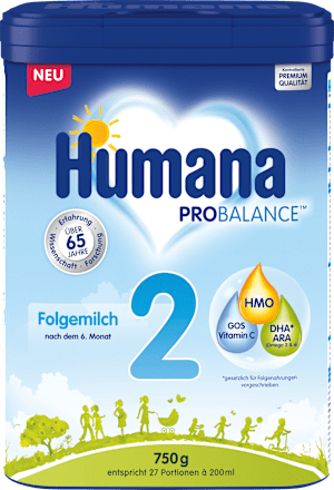 Folgemilch 2 nach dem 6. Monat Humana