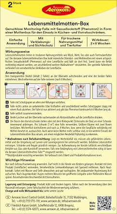 Lebensmittelmotten Falle Box  Aeroxon