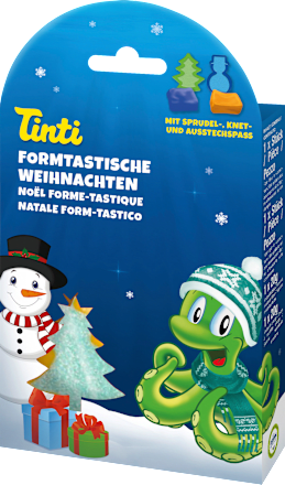 Geschenkset Kinder Badezusatz Formtastische Weihnachten 4tlg Tinti
