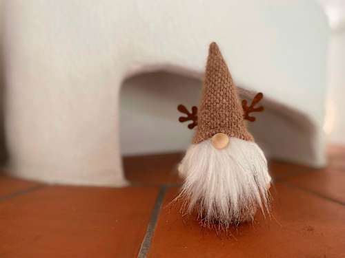 Stoffwichtel braun mit Geweih Dekorieren & Einrichten