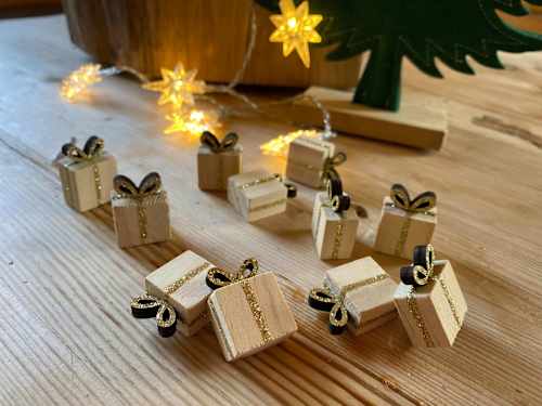 Streudeko, Geschenke, natur-gold Dekorieren & Einrichten