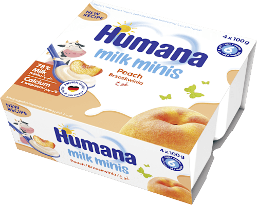 Iaurt cu piersici, de la 6 luni Humana
