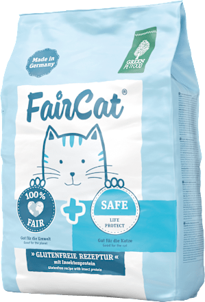 Trockenfutter Katze mit Insektenprotein, FairCat Green Petfood