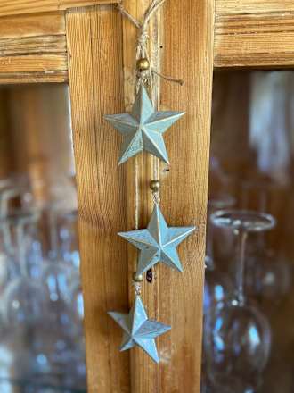 Holzsternbündel, mint-gold Dekorieren & Einrichten